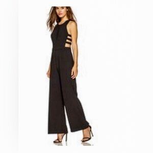 BCBGMaxAzria Black Cutout Jumpsuit
